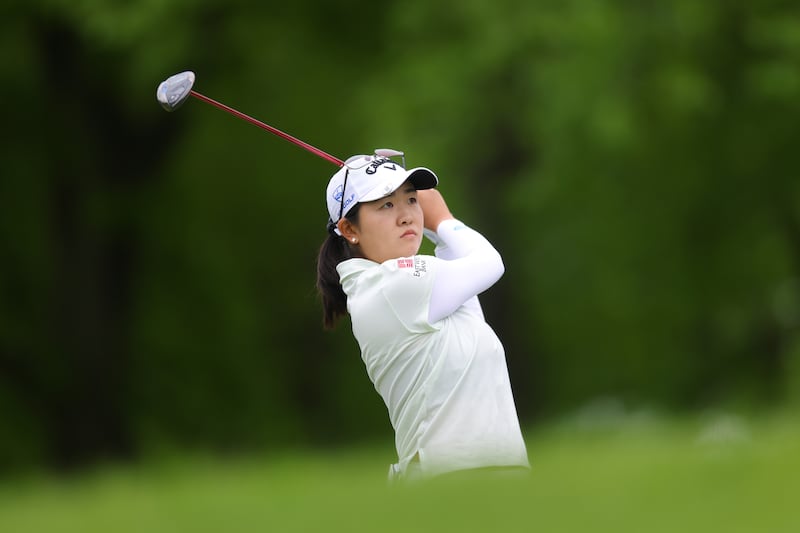 Rose Zhang claimed the first-round lead with a superb 63. Photograph:
Mike Stobe/Getty Images