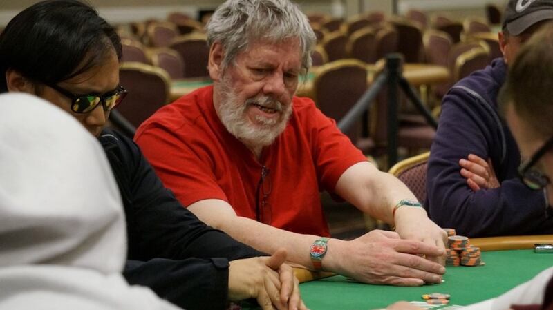 Paul Magriel in recent years whhen he segued into professional poker, often causing a stir at tournaments with his crumpled appearance and eccentric mannerisms