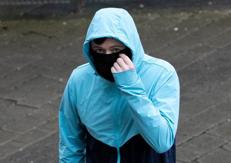 Brandon Hennessy hit Sherry with a dustpan and brush. Photograph: Collins Courts