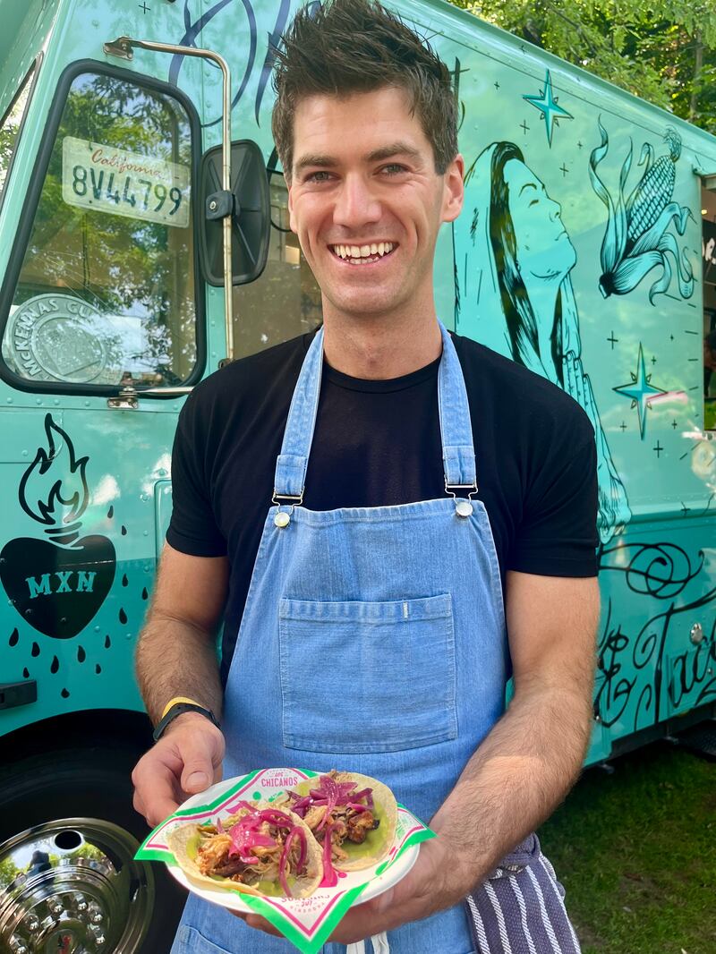 Scott Holder of Los Chicanos tacos at Taste of Dublin 2023