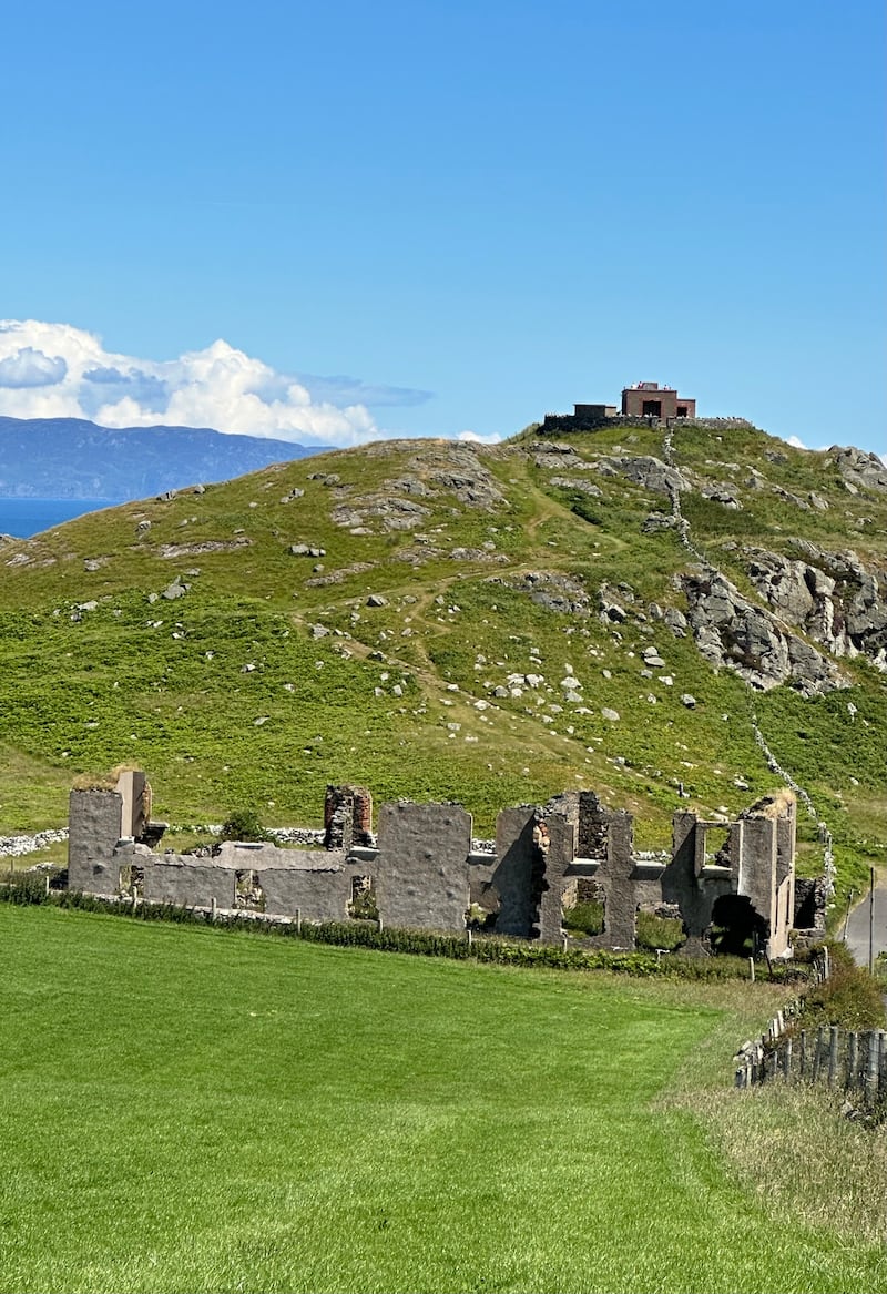 Ruins of Torr Head coastguard station (courtesy Paddy Hillyard)