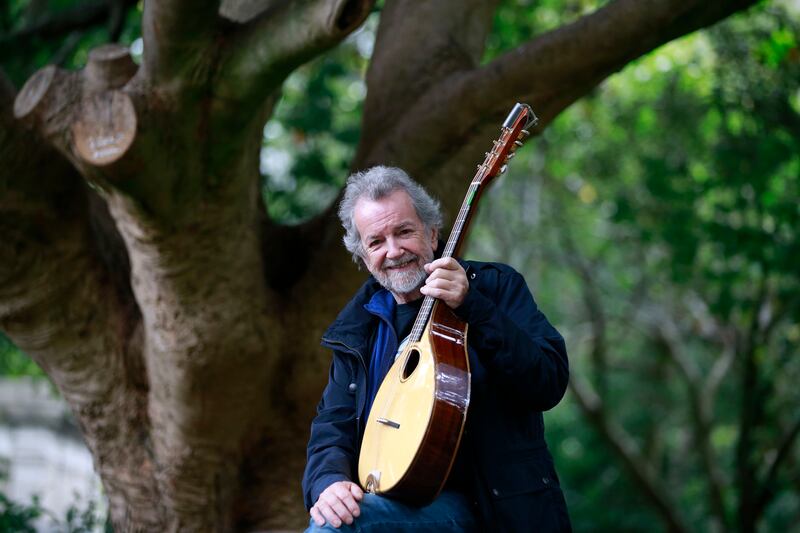 Traditional musician Andy Irvine lost two instruments worth €16,000 when flying from Dublin to a music festival in Denmark. Photograph: Nick Bradshaw