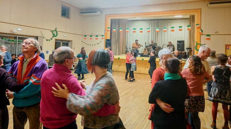 Les Amis de l'Irlande St Brigid's Day céilí in  Préty in eastern rural France. Photograph: Ian Smith