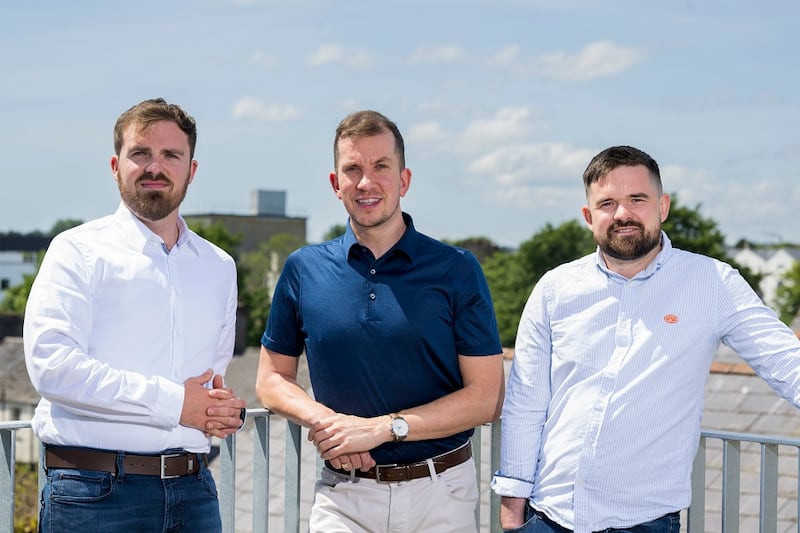 From L-R: CitySwift CEO and co-founder Brian O’Rourke, AIB’s Head of Galway and Mayo, Barry Cooley and CitySwift co-founder Alan Farrelly, pictured at PorterShed in Galway.