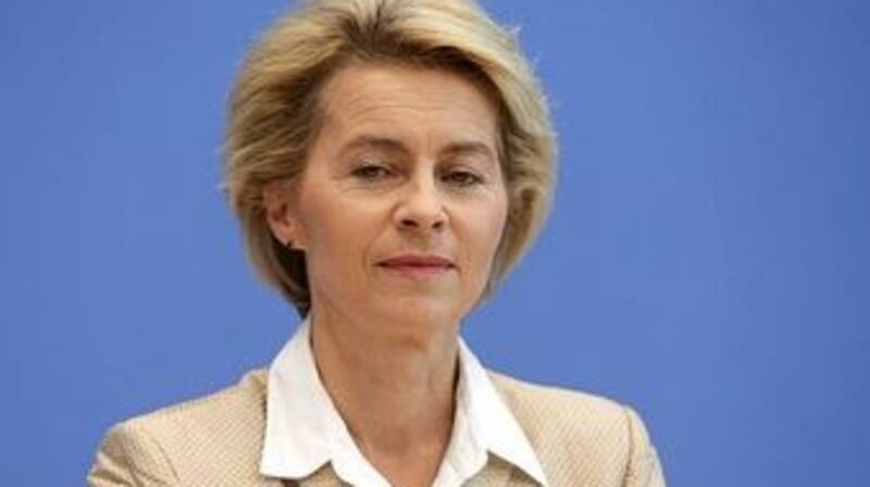 Ursula Von Der Leyen: she  may be trying to pressurise the UK over vaccine-sharing and other issues. Photograph: Getty Images