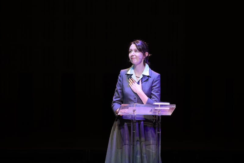 The work of Sally Rooney, pictured at the National Concert Hall in Dublin last September, is also discussed in the book. Photograph: Faber & Faber