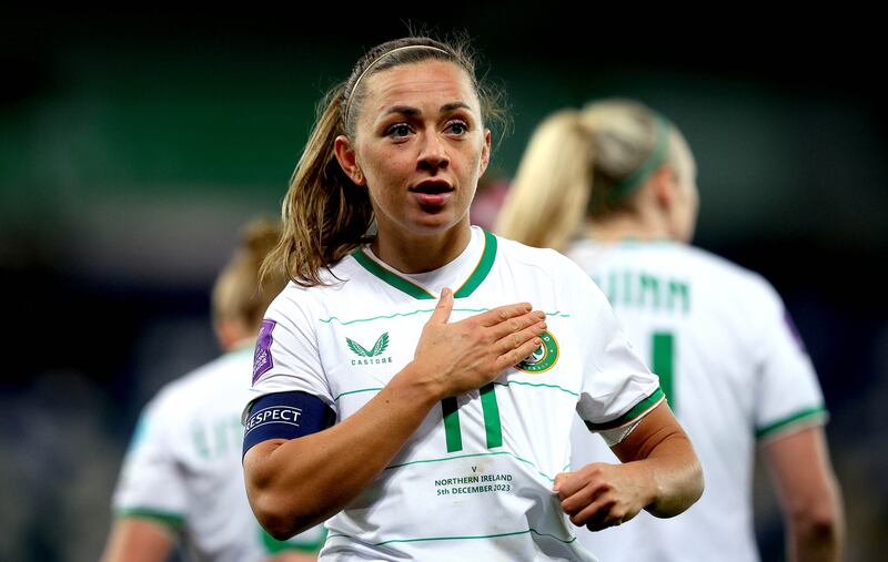 Women’s soccer is mushrooming across the world and Irish player Katie McCabe is at the vanguard of it. Photograph: Ryan Byrne/INPHO