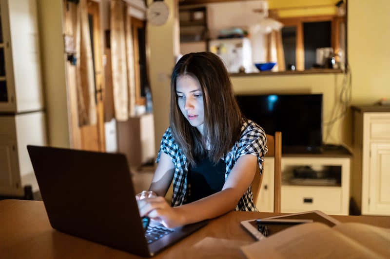 Remote schooling is part of iScoil's approach, which allows children to complete their education. Photograph: iStock