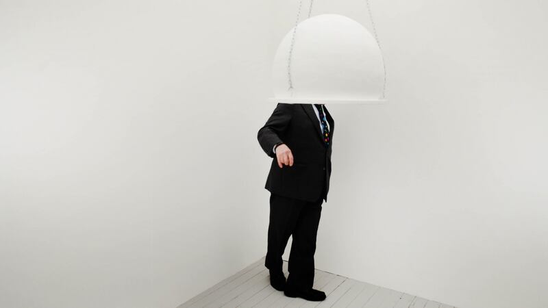 President Michael D Higgins studies an installation entitled ‘Inner Labyrinths’ by artist Caoimhe O’Dwyer during the preview of the NCAD Graduate Show 2016. Photograph: Brenda Fitzsimons/The Irish Times