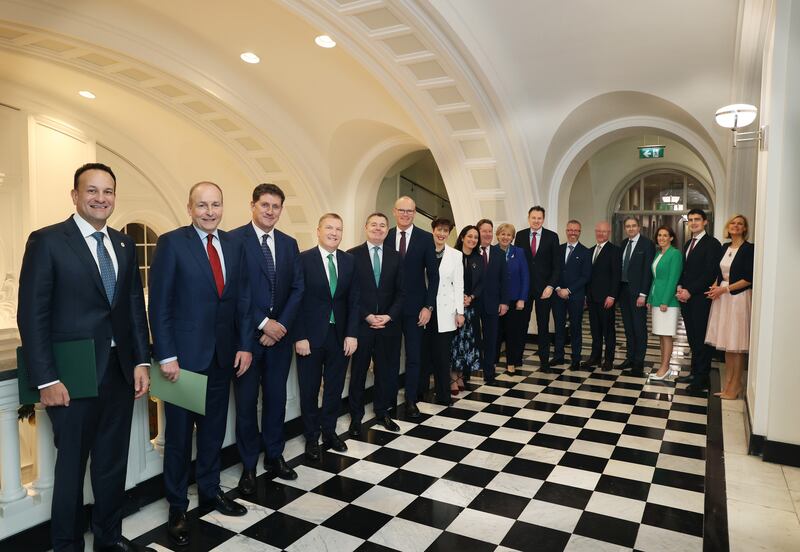 Newly announced Cabinet Ministers in Government Buildings. Photograph: Government Information Service