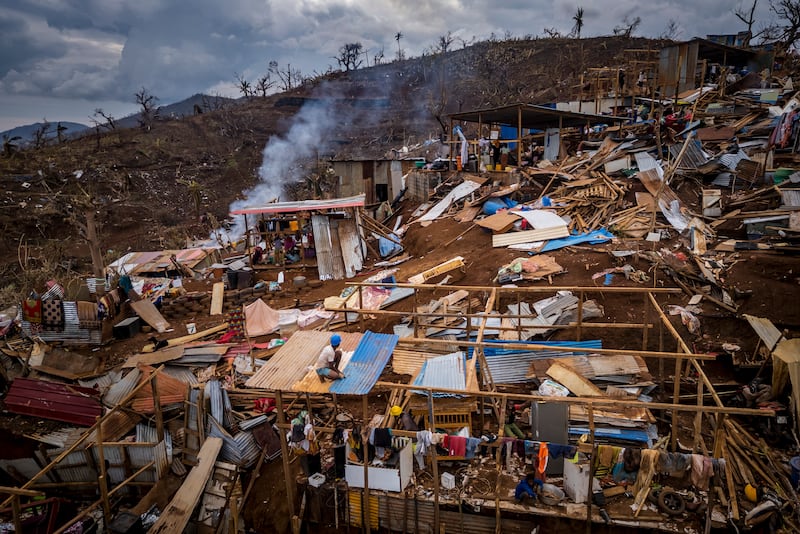 The Passamainty shantytown area of Mamoudzou. Photograph: Sergey Ponomarev/The New York Times