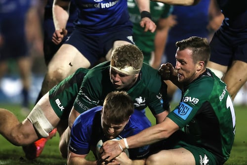 Fourteen-man Connacht floored by Leinster’s six second-half tries