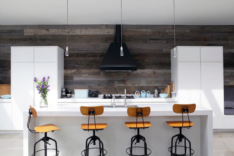 Photographed by Ruth Maria Murphy: the kitchen of a house in Sandymount, Dublin, designed by Denise O’Connor