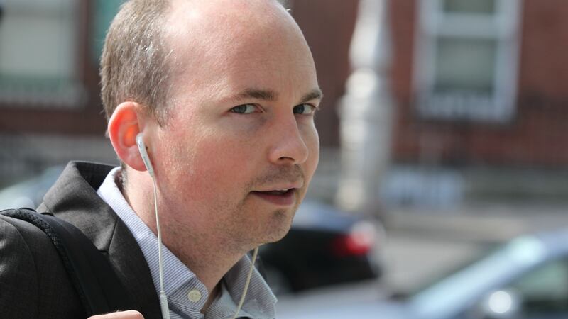 Paul Murphy  arrives at the Dublin Circuit Criminal Court. Photograph: Collins