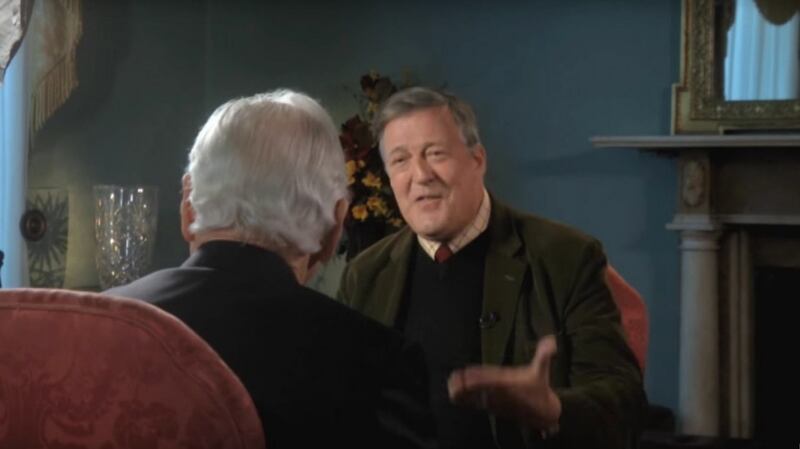 The blasphemy law came to prominence when Stephen Fry made critical comments about God during an interview on RTÉ’s  ‘Meaning of Life’ programme. Photograph: RTÉ