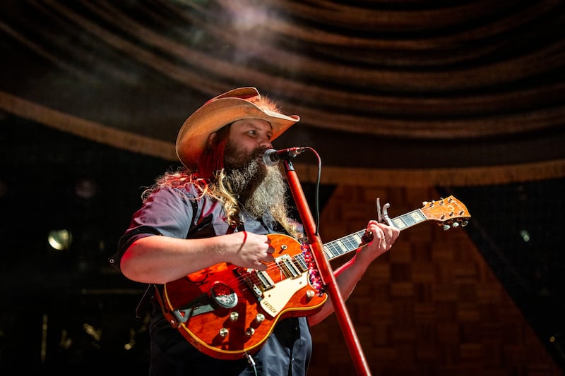 Chris Stapleton performing at the 3Arena. Photograph: Tom Honan