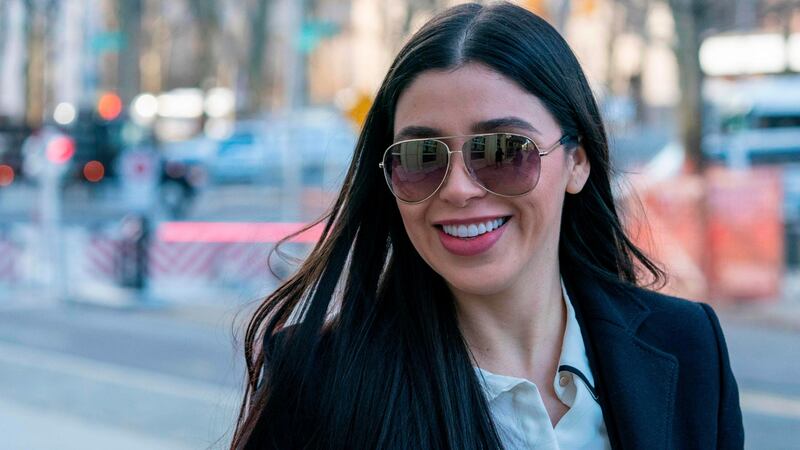 The wife of Joaquin “El Chapo” Guzmán, Emma Coronel Aispuro:  says in interviews she never saw her four times-married husband do anything illegal. Photograph: Don Emmert/AFP