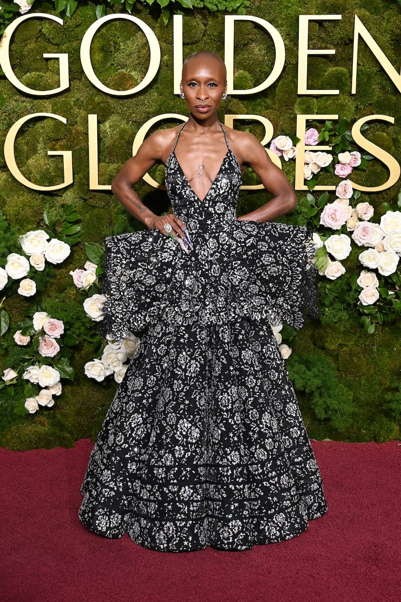 Cynthia Erivo during the 82nd Annual Golden Globes held at The Beverly Hilton on January 05, 2025 in Beverly Hills, California. (Photo by Gilbert Flores/GG2025/Penske Media via Getty Images)