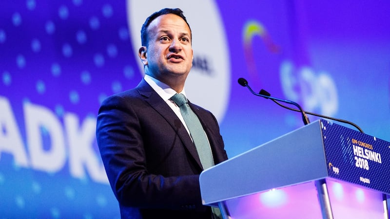 Taoiseach Leo Varadkar: “I believe we need more Europe, not less,” he said. “We must stand together or fall one by one.” Photograph: Roni Rekomaa/Bloomberg