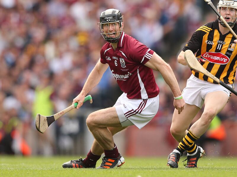 Galway's Tony Óg Regan against Kilkenny in the 
All-Ireland senior championship final  in September 2012. Photograph: Billy Stickland/Inpho