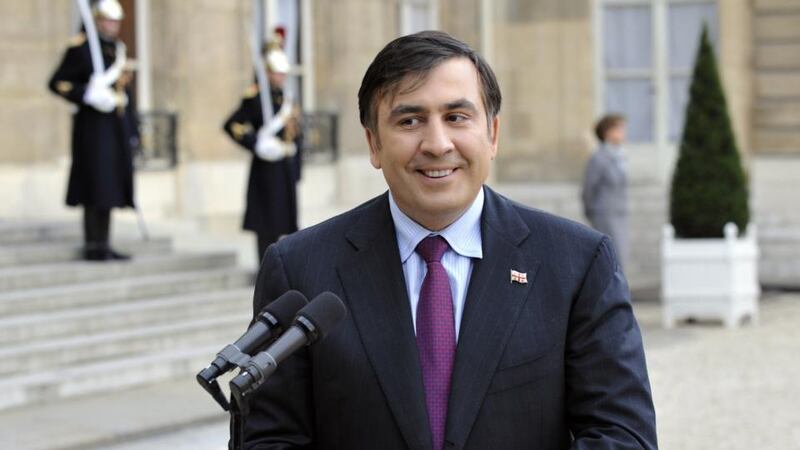 Mikheil Saakashvili: after leading Georgia’s 2003 Rose Revolution. Photograph: Gerard Cerles/AFP