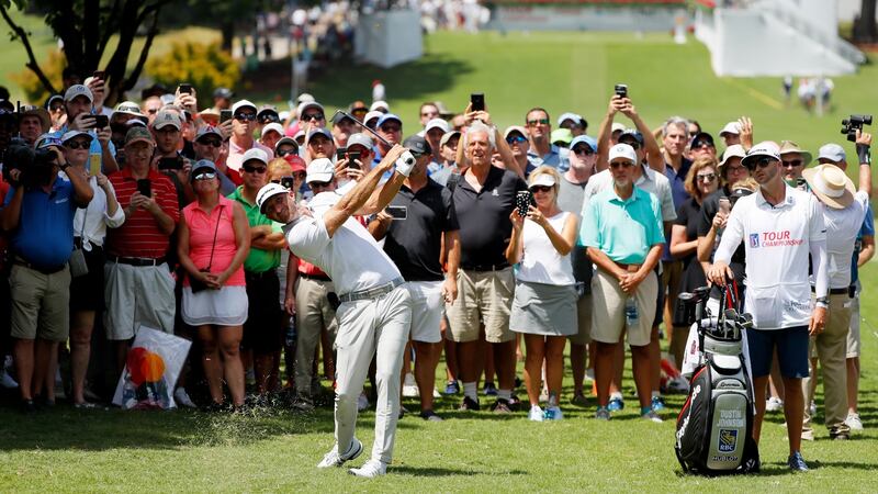 Dustin Johnson is hoping to be fit in time to take his place in the US team for the President’s Cup in Melbourne. Photograph: Kevin C Cox/Getty Images