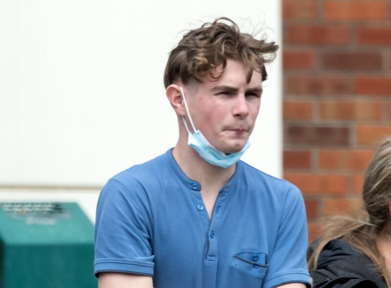 Hughie Doherty, (19) of Sundale Villas, Tallaght pictured at Tallaght District Court where he was charged with possession of articles with a view to using them to commit burglary. Photograph: Colin Keegan/Collins