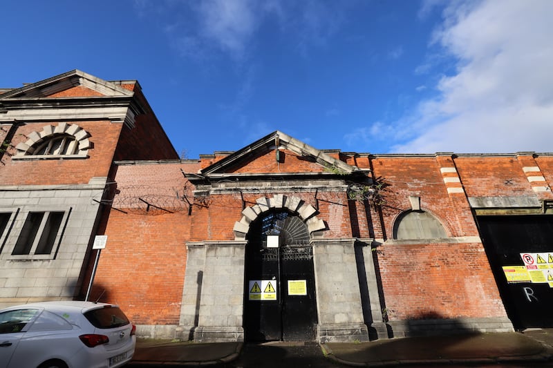 Facade of the Iveagh Markets, Francis Street, in The Liberties, Dublin 8. Photograph: Dara Mac Dónaill / The Irish Times








