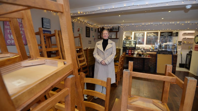 Ruth O’Neill , owner of the Final Furlong, which has had to close due to a Covid 19 slump in business. Photograph: Alan Betson/ The Irish Times