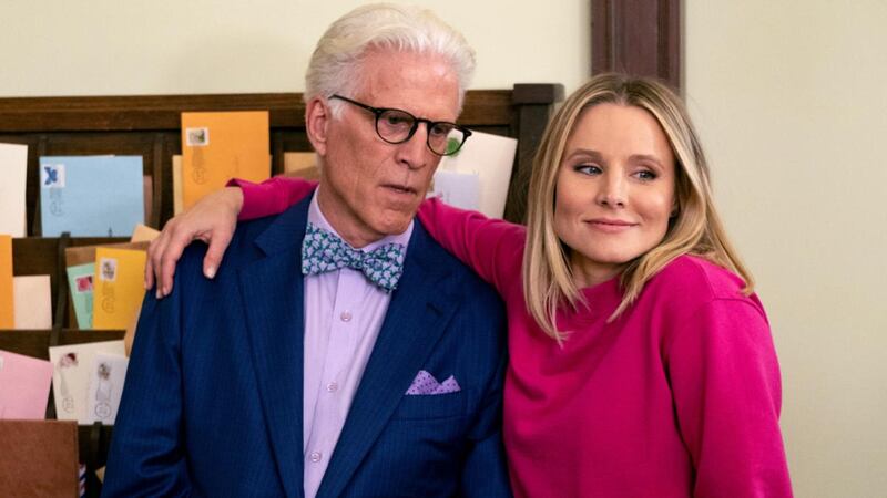 Ted Danson and Kristen Bell in The Good Place