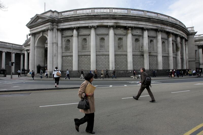 The restoration project at Bank of Ireland, College Green will involve the repair and upgrading of 280 windows, 45 staircases and 20km of electrical cabling. Photograph: Eric Luke