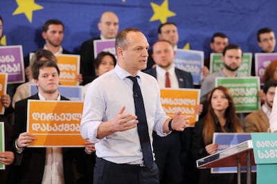 Petre Tsiskarishvili of the United National Movement, Georgia's biggest opposition party. Photograph: Courtesy of Petre Tsiskarishvili