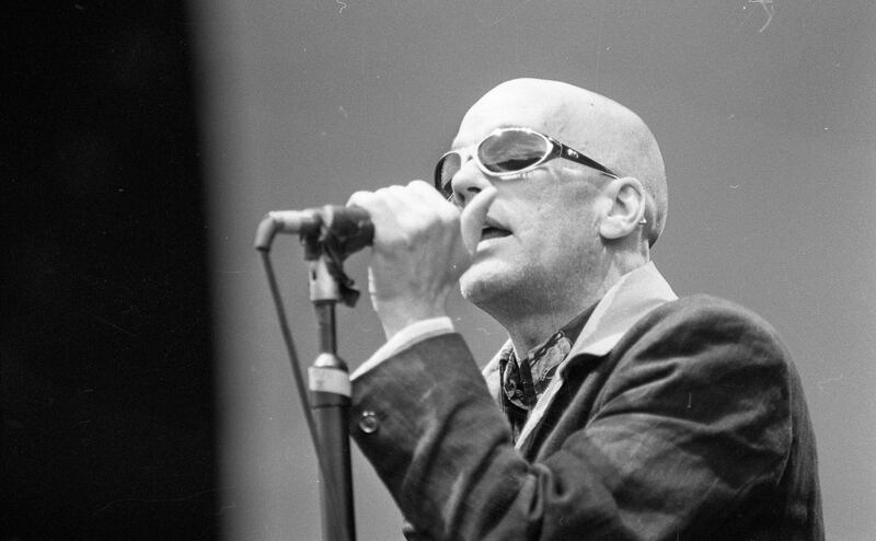 Slane Castle: Michael Stipe of REM on stage in 1995. Photograph: INM/Getty