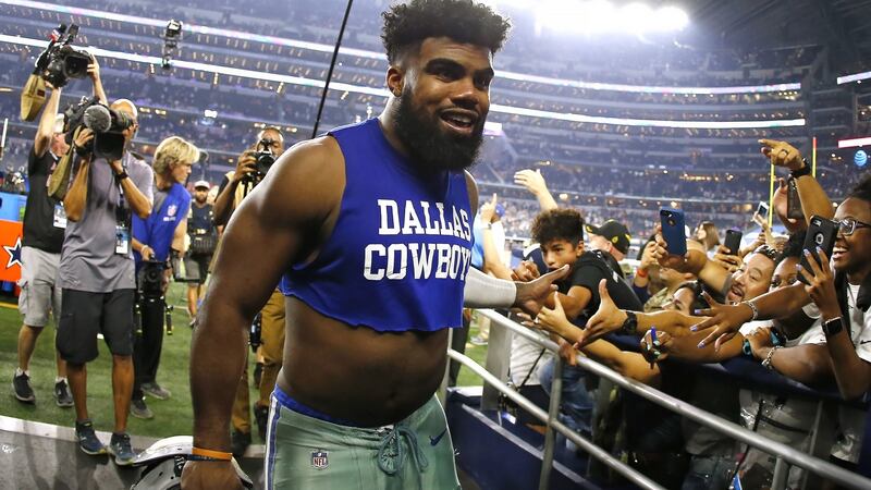 Ezekiel Elliot’s suspension for six games after domestic abuse allegations started Goodell off on a collision course he may have been wiser to avoid. Photo: Getty Images