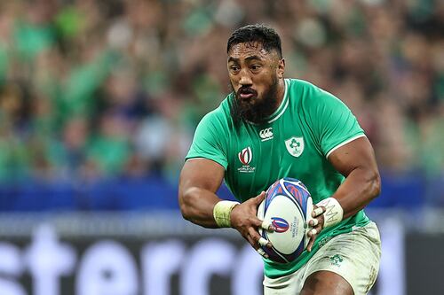 Bundee Aki extends Ireland central contract until 2025