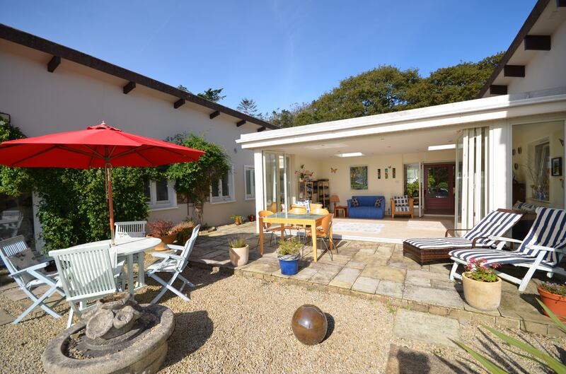 Sunroom and courtyard