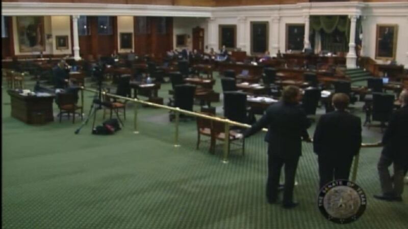 Texas State Senate chamber where the filibuster took place.