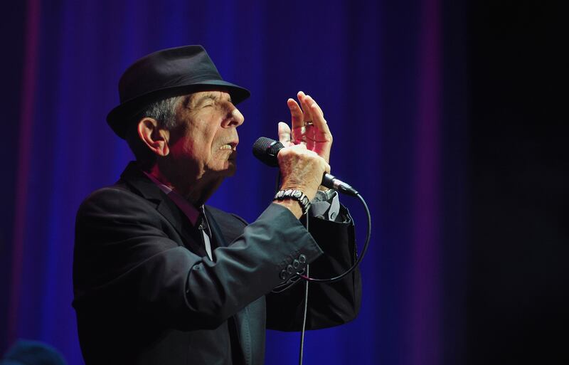 Leonard Cohen performing in The O2 in Dublin. Photograph: Aidan Crawley