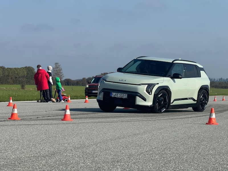 Kia's new EV6 undergoing testing in northern Denmark for Europe's Car of the Year 2025