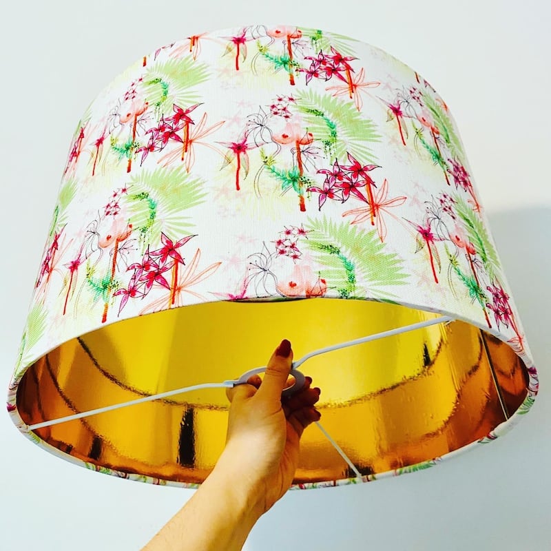 A lamp from Grainne Maher’s Lady Garden collection