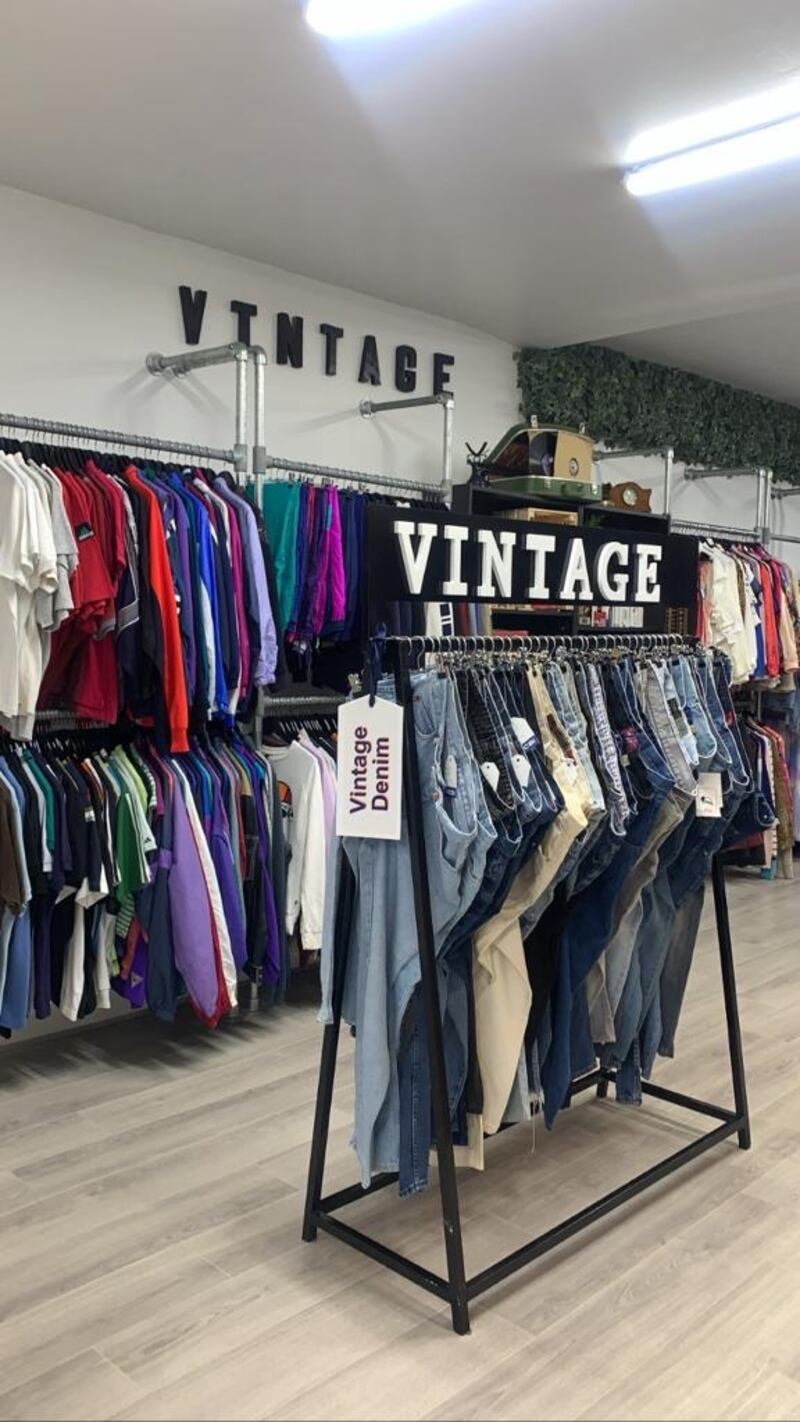 Vintage fashion at an NCBI charity shop