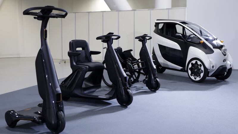 Toyota a vast array of mobility devices start with devices that clip onto wheelchairs to temporarily convert them to electric power - with speeds up to 10km and a range of 16km - through to Segway-like three-wheelers you can scoot around on while standing up.