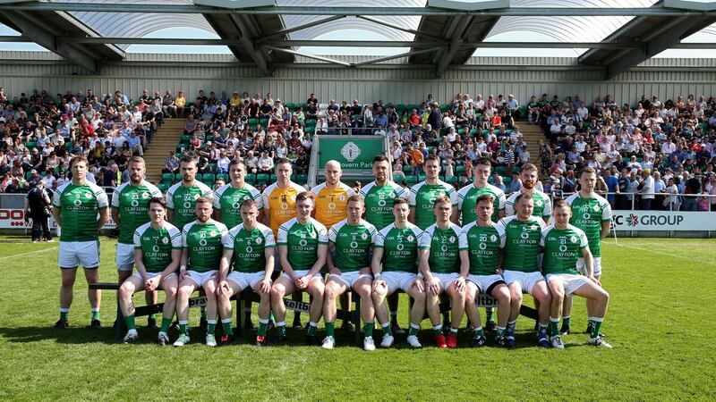 The London team before the Connacht Championship quarter-final in Ruislip, London