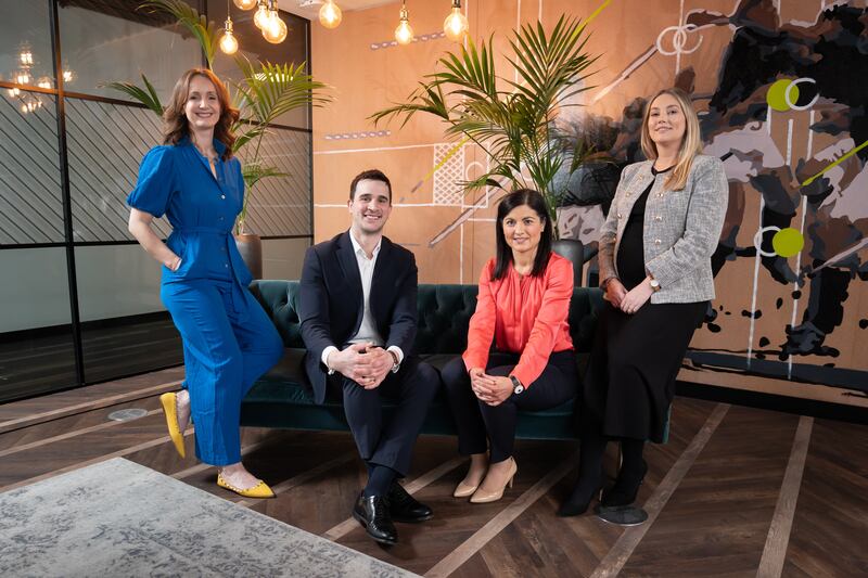 Left to right, Deloitte’s sustainability team includes Aoife Connaughton, Marc Aboud, Orla Dunbar and Hollie Keating