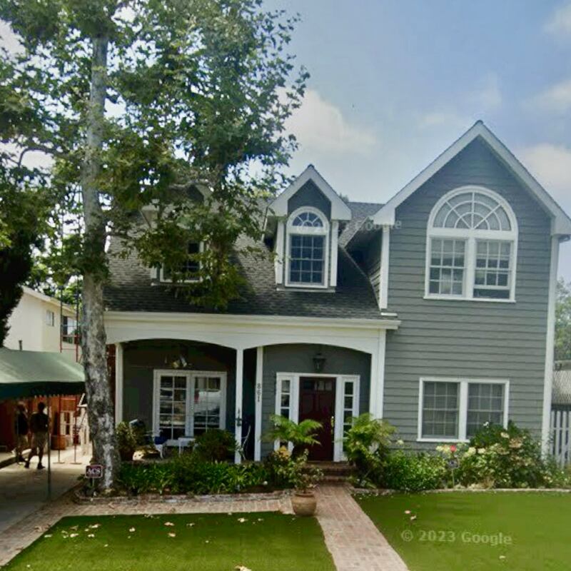 A photograph of Sue Kohl's house in the Palisades before the fire struck. Photograph: Sue Kohl