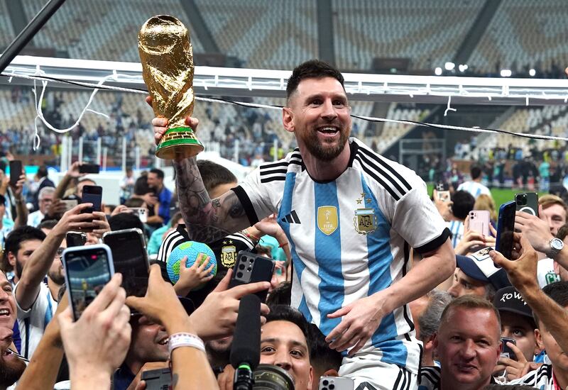 File photo dated 18-12-2022 of Argentina's Lionel Messi. Lionel Messi has announced he is to join Major League Soccer side Inter Miami. The 35-year-old Argentina forward had been strongly linked with a move to Saudi Arabian club Al Hilal, to join a league which already features Cristiano Ronaldo and now Karim Benzema. Issue date: Wednesday June 7, 2023. PA Photo. See PA story SOCCER Messi. Photo credit should read Martin Rickett/PA Wire.