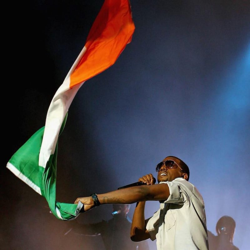 Kanye West in Dublin. Photograph: ShowBizIreland/Getty