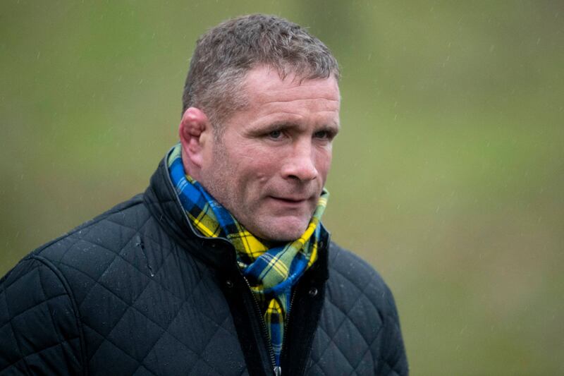 Phil Vickery during a memorial service for former Scottish international Doddie Weir in Melrose, Scotland in 2022. Both Vickery and Thompson are part of the class action being taken against the RFU seeking damages for negligence. Photograph: Ross MacDonald/SNS Group via Getty Images