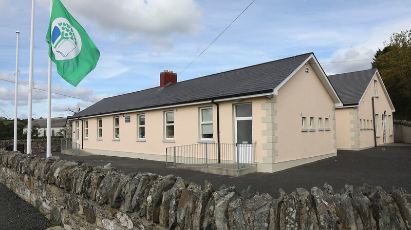 Drumgossatt National School, Magheracloone, Carrickmacross, from where children were evacuated early Monday morning. Photograph: Pat Byrne