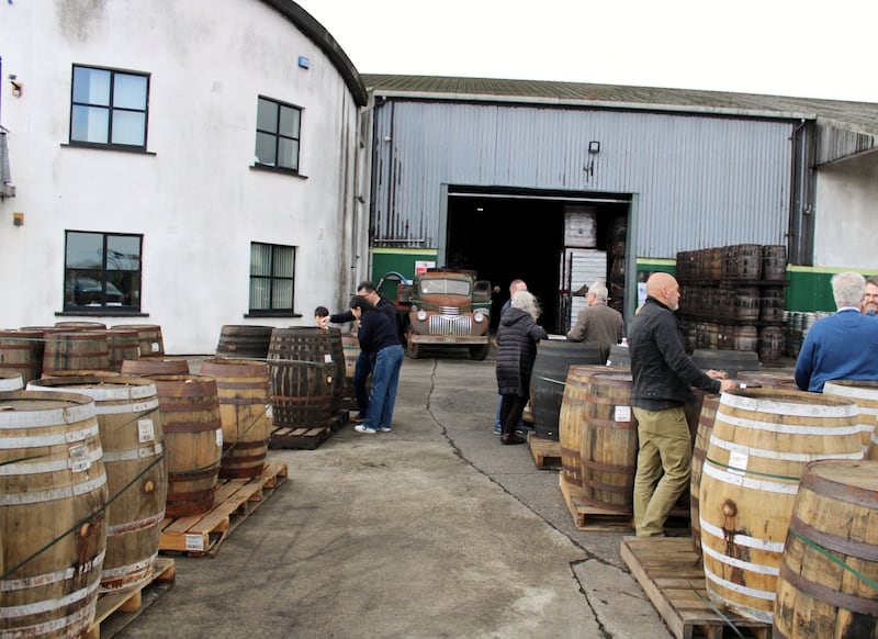 Ally Alpine of Celtic Whiskey works with Staffords Bonded in Wexford to store casks; they recently held an open day so investors could visit